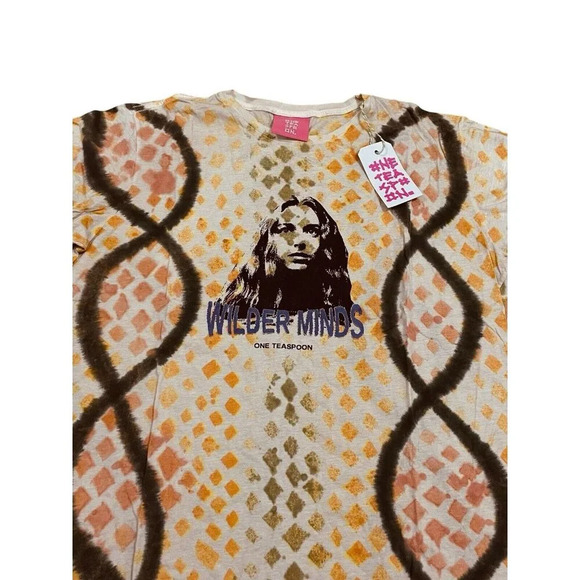 ONE TEASPOON Wilder Minds Tee Shirt Size Small - Picture 2 of 13